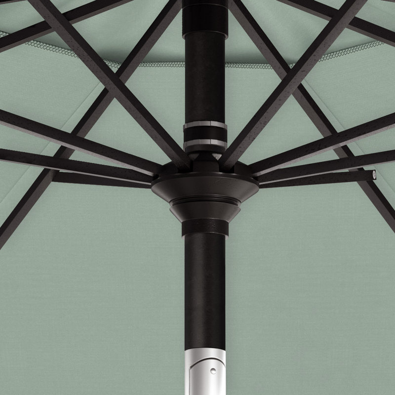 Parasol de marché 108 po Blovice, Tissage uni Sunbrella® palette brume