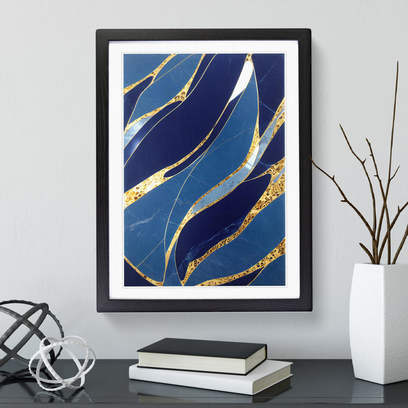 Sensational Abstract No.7 - Framed Print, Black, 34cm H x 25cm W x 2cm D