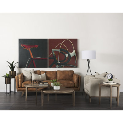 Damiere 2 - Piece Faux Leather Living Room Set