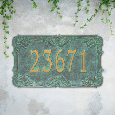 Plaque d'adresse murale 1 ligne Signature Series