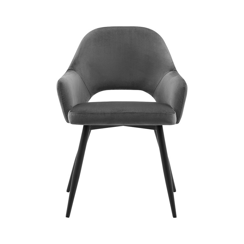 Isadora 41cm H Polyester Blend Upholstered Wing Back Armchair in Blue, Grey