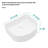 15.69"X13.69" White Ceramic Vessel Bathroom Sink