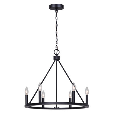 Yamur 6 - Light Wagon Wheel Chandelier
