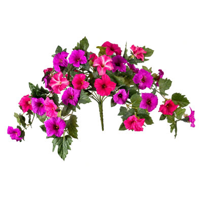 Ensemble de 2 fleurs artificielles en soie artificielle pour jardin et maison