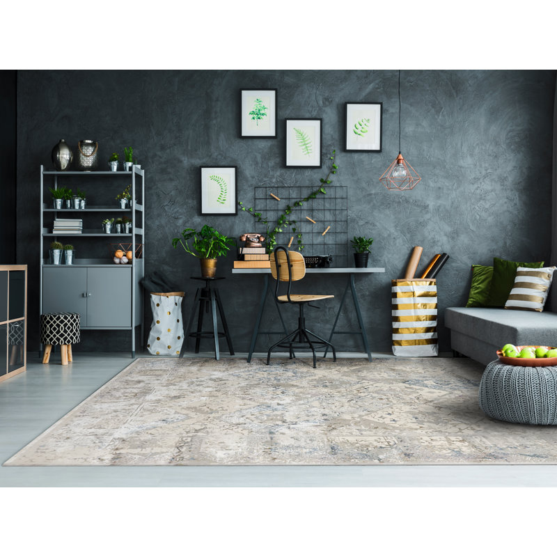 Tapis beige, Rectangle de 7 pi 1 po x 10 pi 1 po