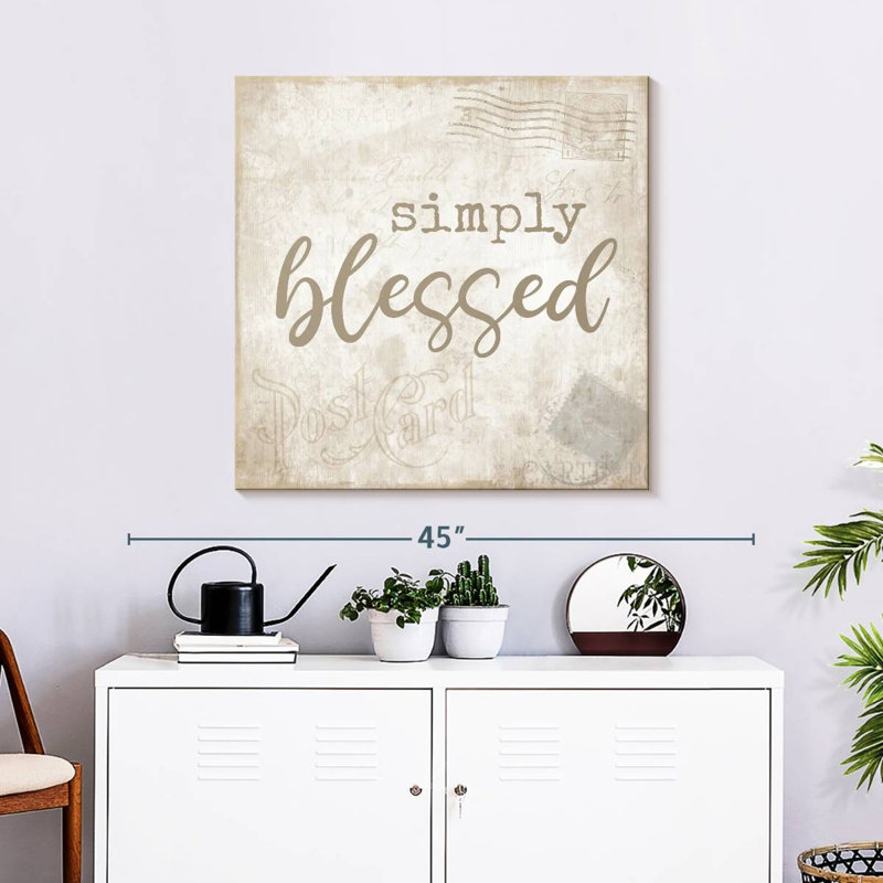 Tergel Postcard Blessed, 30" H x 30" W