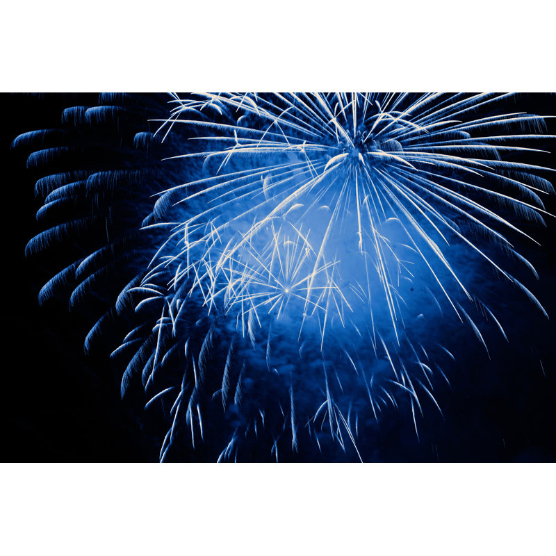 Blue Fireworks Explosion by Sharply_Done, 12" H x 18" W