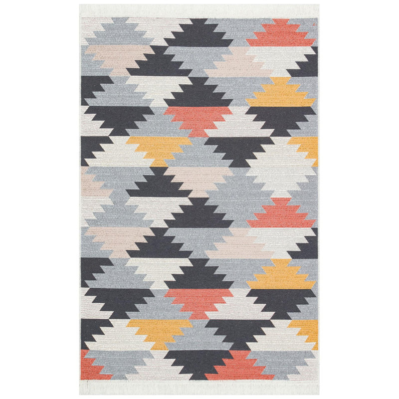 Selina Cotton Flatweave Area Rug, Rectangle 120 x 180cm