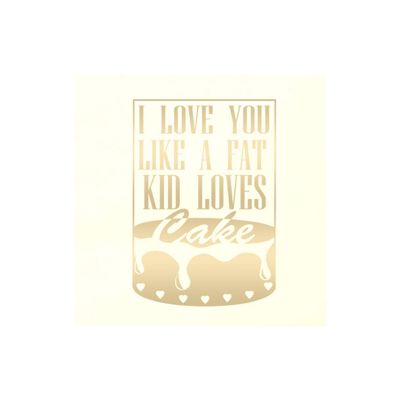 Non-Wall Damaging Wall Decal, Medium, Shiny Gold