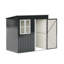 Living and Home 7 ft. W x 4 ft. D Zinc Steel Garage Shed
