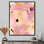 «Summer Bliss Lilac Pink - Abstract Modern Waves», art mural salon