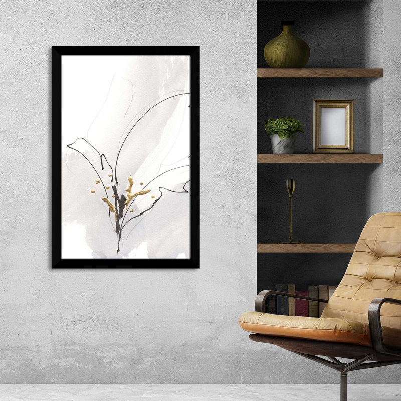 Gris froid - peinture, L 27,5 po x H 39,5 po, Cadre noir