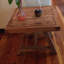 Table de bout en teck recyclé