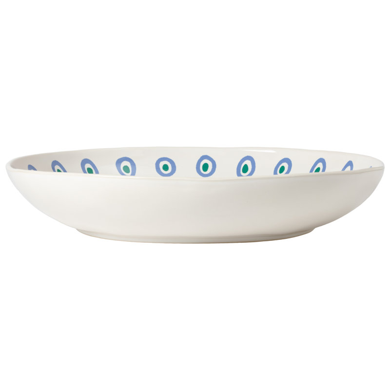 Summer Bliss Serving Bowl, Lobster White