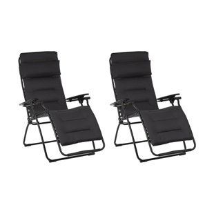 Lafuma Futura Air Comfort Reclining Folding Zero Gravity Chair (Set of 2)