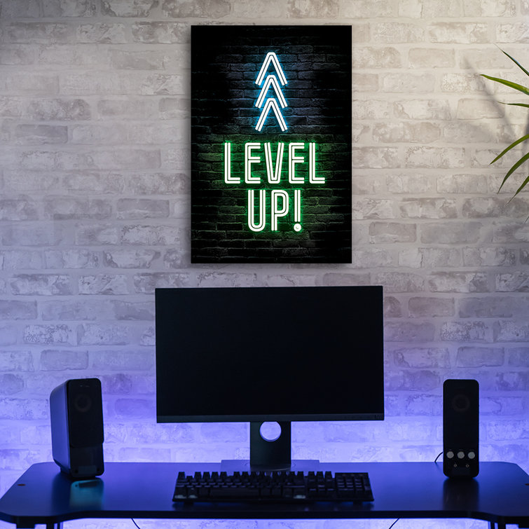 Gamer gaming console art print on canvas