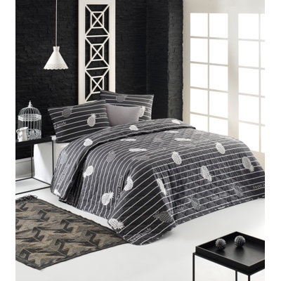 Satin Striped Coverlet