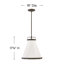 Luminaire suspendu conique à 1 lumière Coco-38031838-38031839