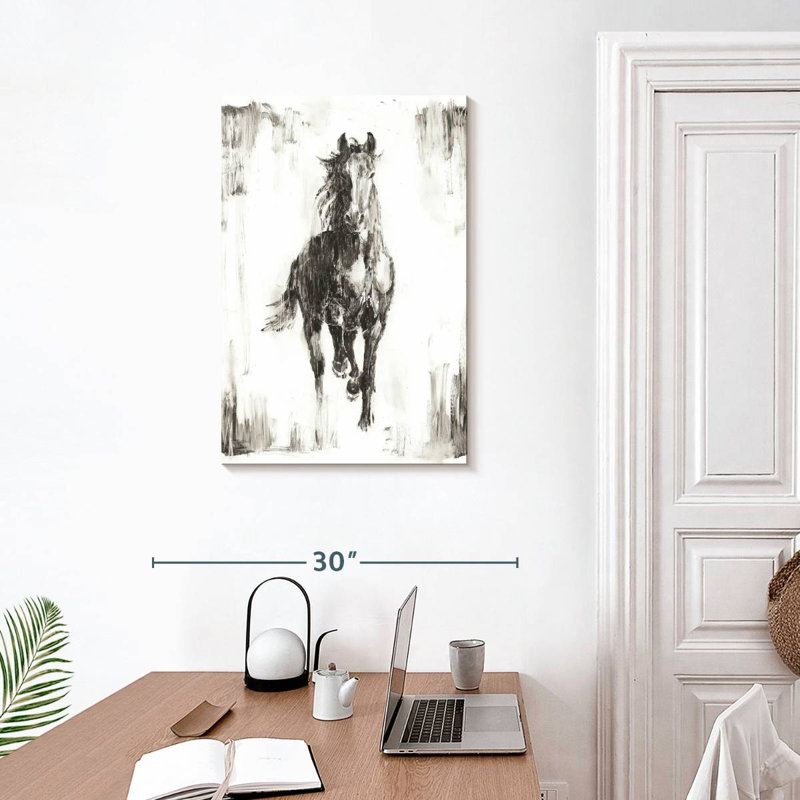 Brampt Rustic Black Stallion I, 30" H x 20" W
