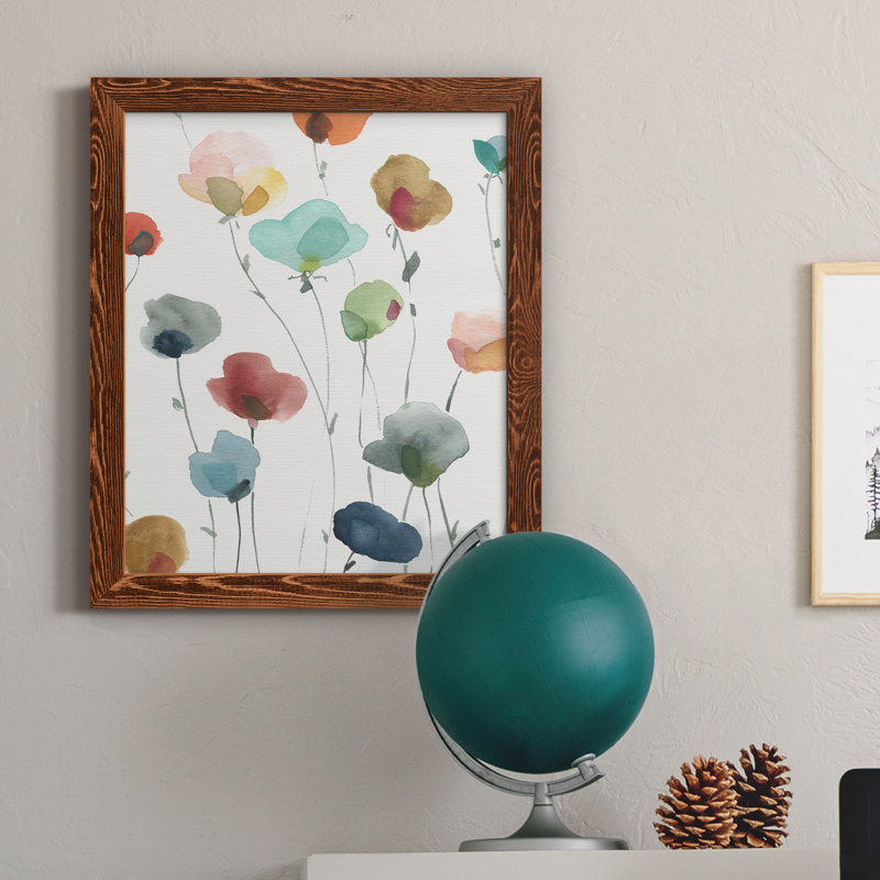 «Lollipop Garden I», peinture sur toile encadrée, Érable, H 24 po x l 18 po x P 1,5 po