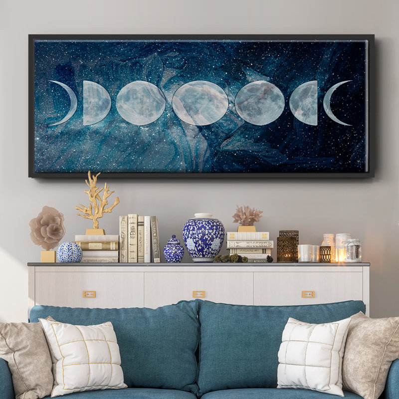 Phases de lune - toile encadrée