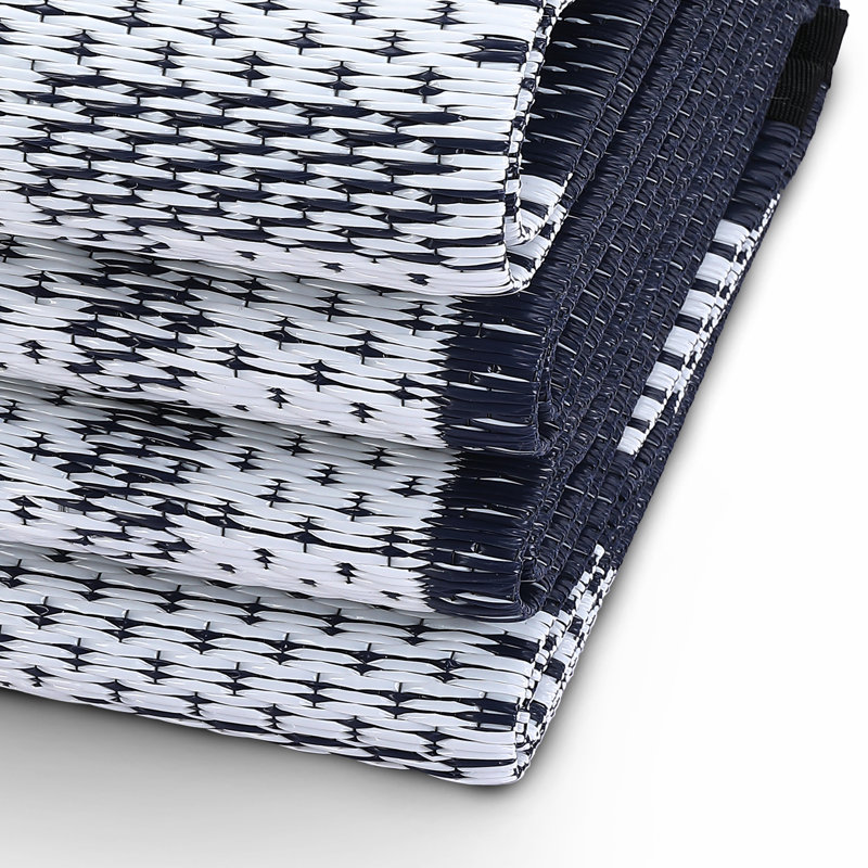 Bordered Design Outdoor Mats Plastic Straw Rug Outdoor Leisure Waterproof Carpet Garden Terrace Balcony Picnic Mat