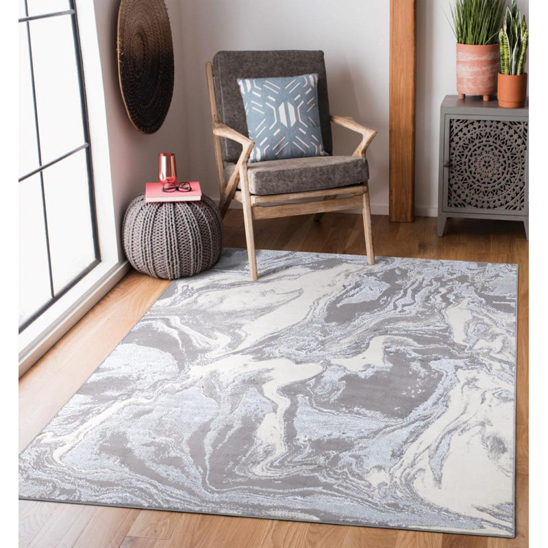 Aaina Abstract 50cm X 80cm Area Rug, Rectangle 80 x 150 cm