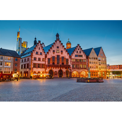 Historic Center of Frankfurt 1 Piece Wrapped Canvas Wall Art