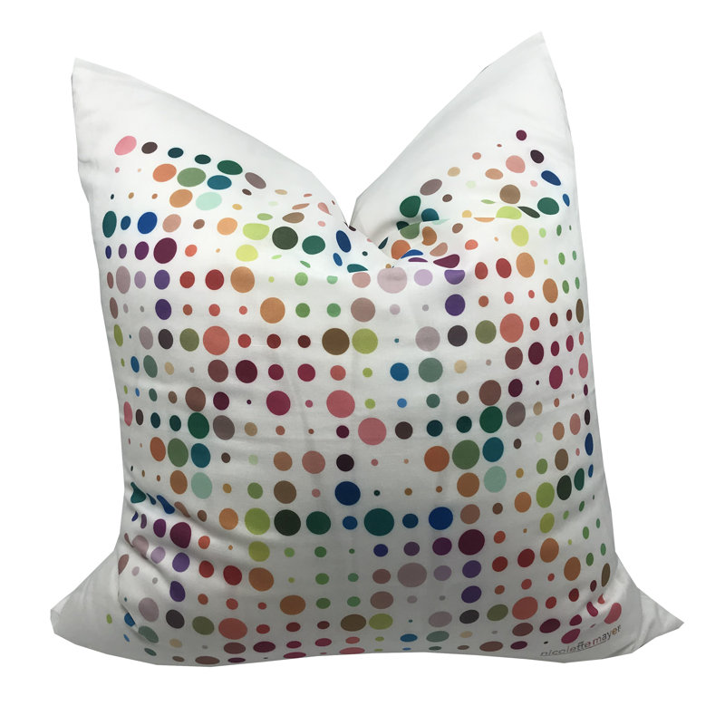 Coussin en coton 22 x 22 po Paint Splatter
