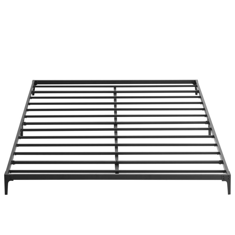 Iwen 4.6'' Bed Frame, Queen, Black