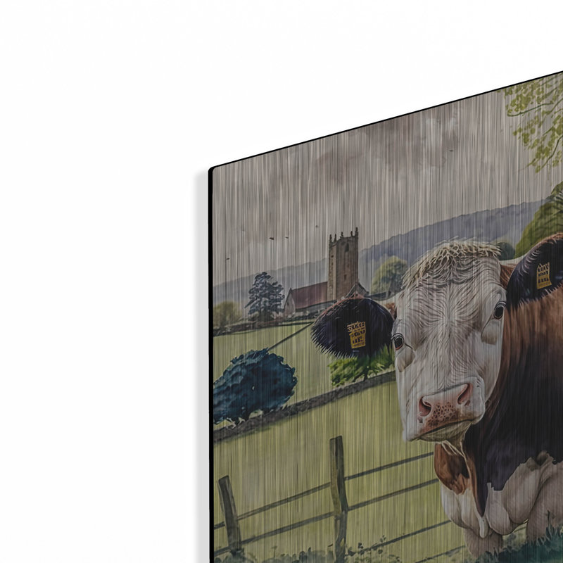 «Blossom» par The Golden Valley sur métal, H 12 po x l 12 po