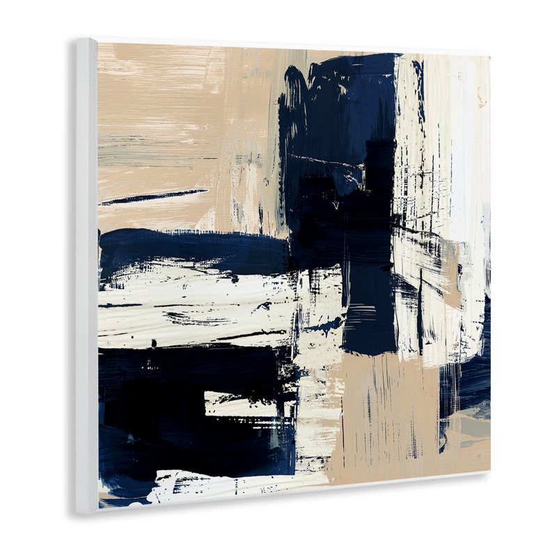 «Expressive Blue Tan Shapes» par Susan Jill