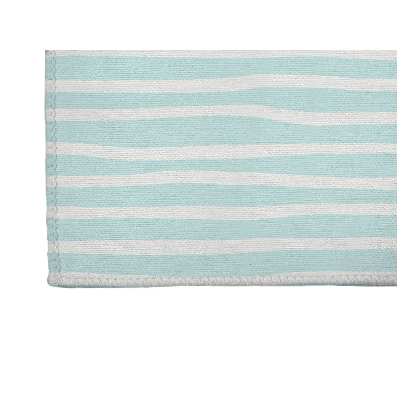 Ribbon Play Non-Slip Outdoor Rug, Runner 2'6" x 8'