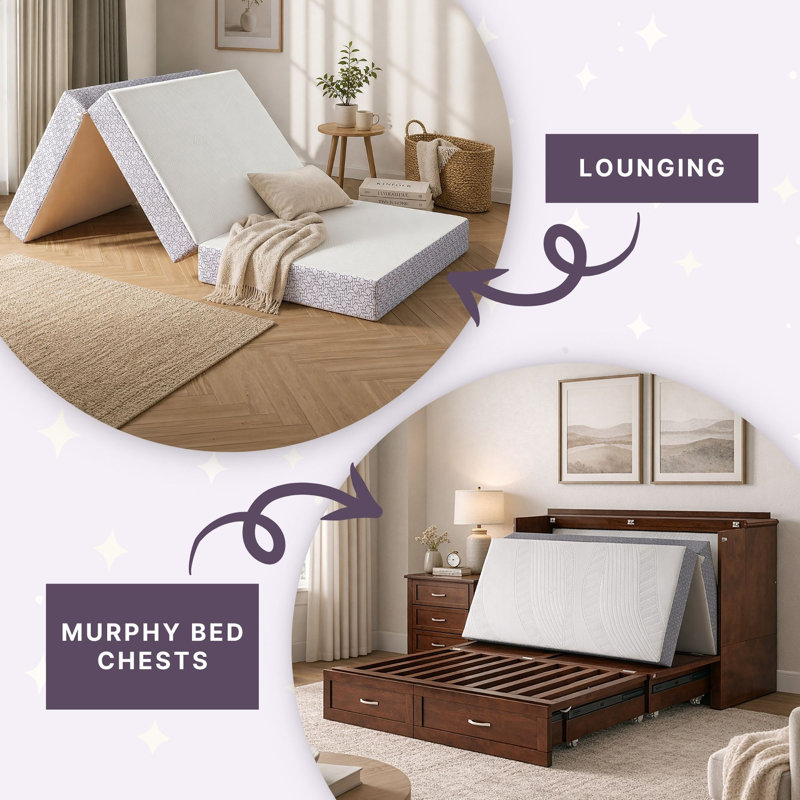  CoolSoft Memory Foam Folding Mattress, Twin XL, 6"