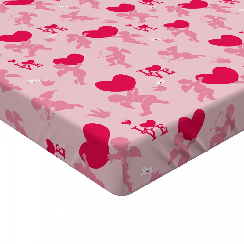 Microfiber Geometric Fitted Sheet, Queen Fitted Sheet