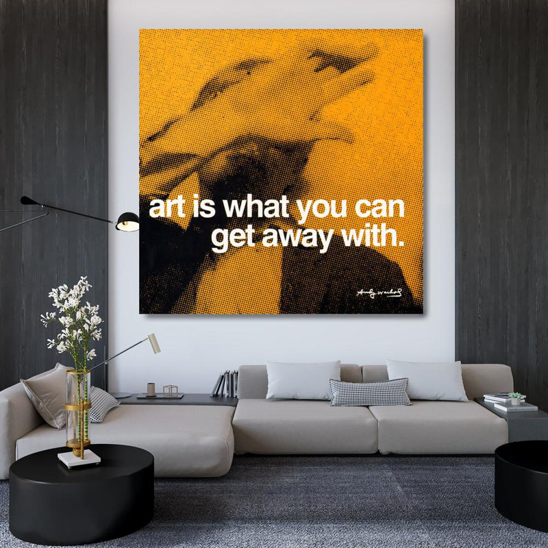 L'art est ce que vous pouvez vous en tirer, H 36 po x l 36 po