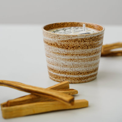 Bougie en céramique coulée à la main Brown