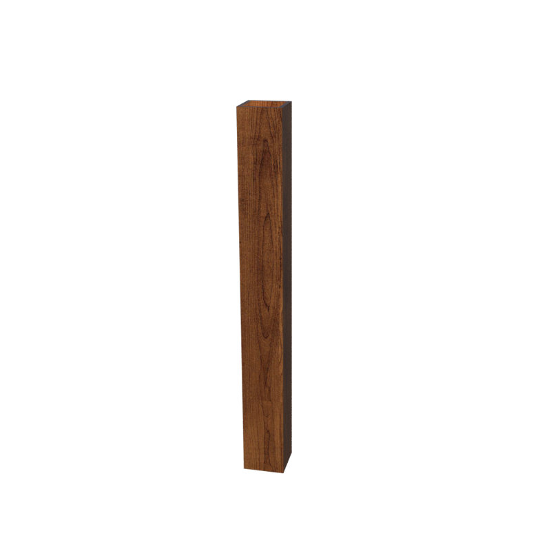 1 - Light LED Flush Mounted Sconce, Louro Freijo, 78.74" H x 2.95" W x 2.95" D