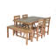 Ensemble de table et chaises d'extérieur en bois d'acacia de haute qualité