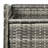 Rattan Bar Table with 3 Doors & Adjustable Shelf-111787816