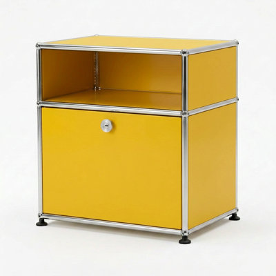 Armoires de bureau modulaires en métal avec tablettes réglables
