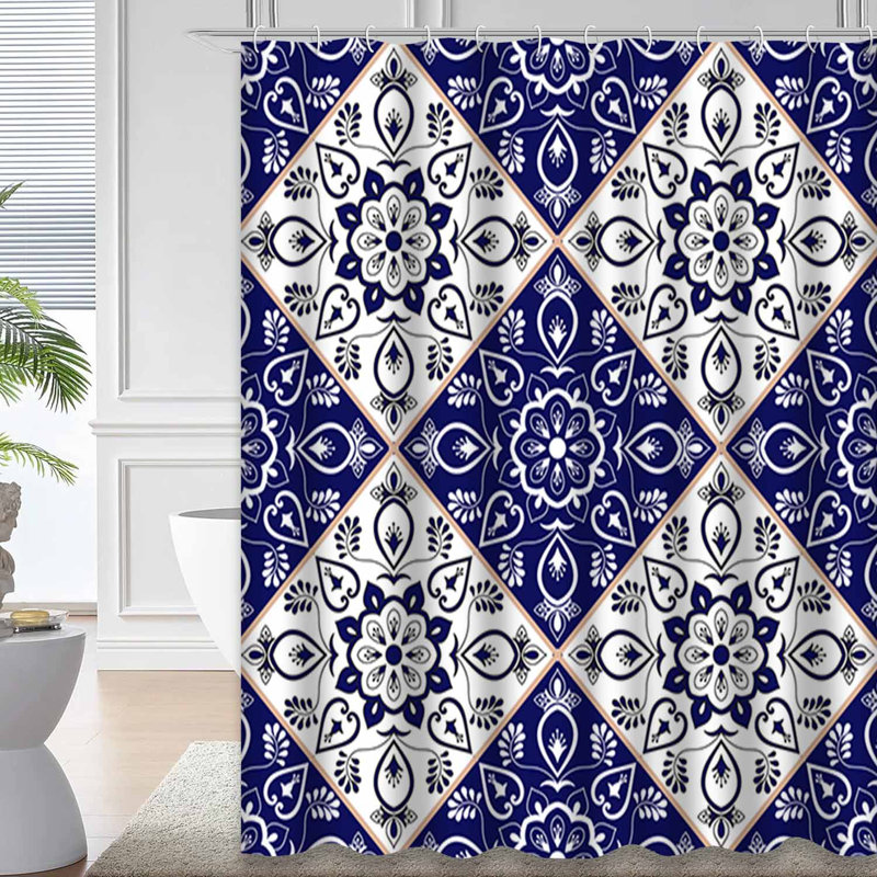 Rideau de douche Tile, 72" L x 84" W