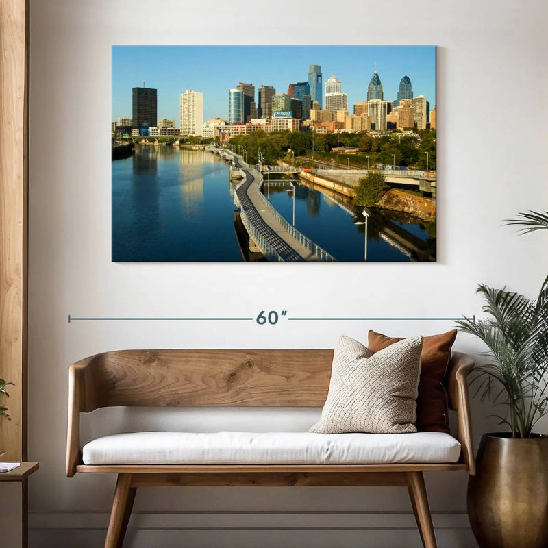 Ravi Schuylkill River Philadelphia, H 32 po x l 48 po