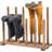 Solid Wood Boot Holder Rack For Entryway Shoe Storage, Organizes And Dries 6 Pairs Of Tall And Short Boots With Rustic Design