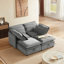 Canapé modulaire à deux couches, librement combinable, 4 places avec fonction de rangement, comprend 4 coussins moelleux