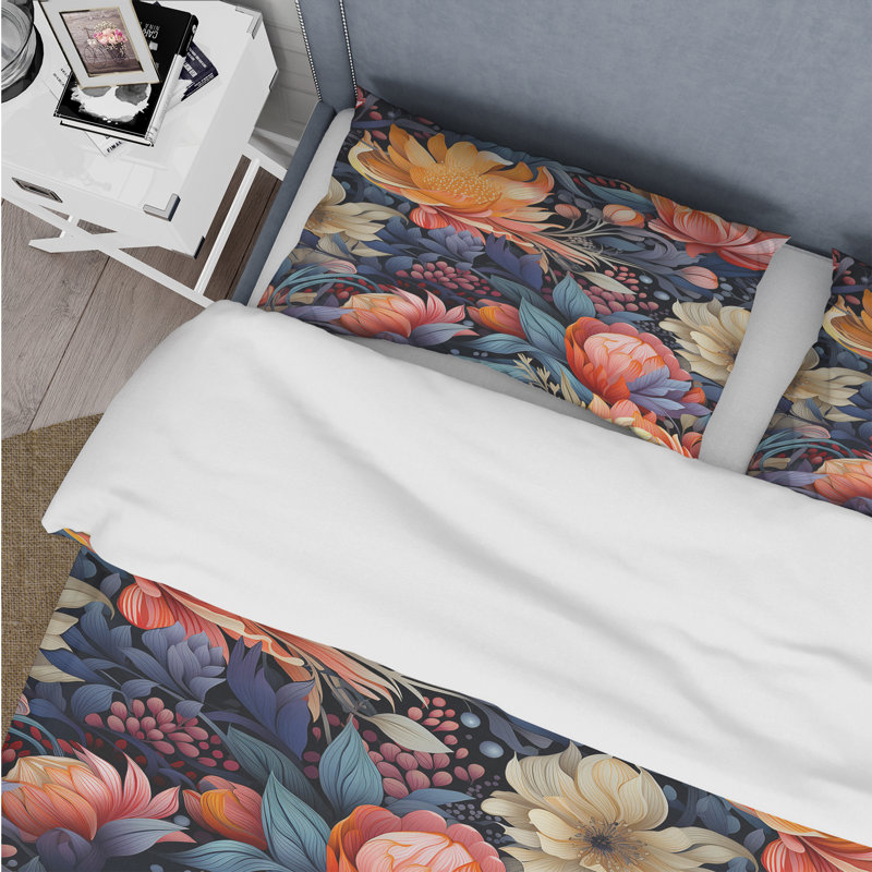 Ensemble de housse de couette McCurtain, Housse de couette pour grand lit et 2 taies décor