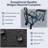 Collapsible Wagon with Folding Table and Drink Holders, Outdoor Portable Utility Trolley for Groceries, Garden, Shopping, Sports, Camping, Black