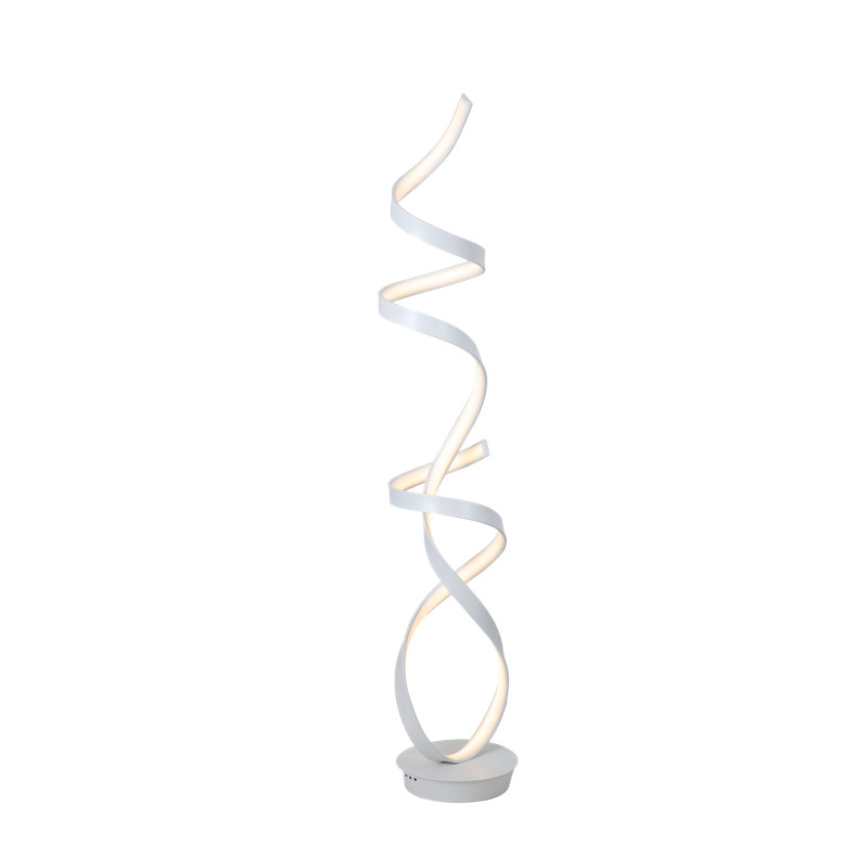 63'' LED Column Floor Lamp with USB, White