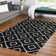 Tapis à poils longs noir et blanc Foundry Select