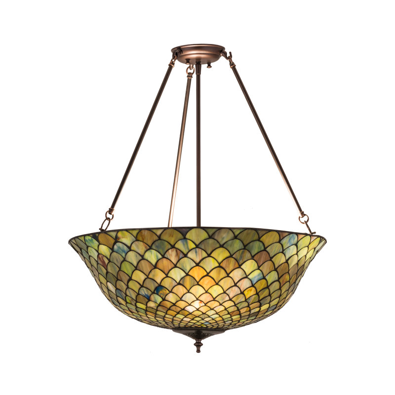 Meyda Tiffany & Stained Glass 3 - Light Semi Flush Mount